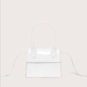 Mini white fashion purse